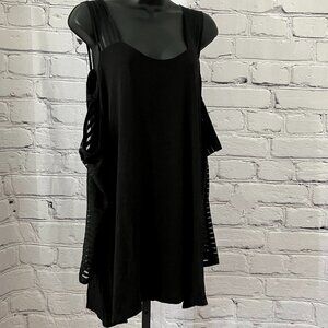 Cold Shoulder ‘Detached’ Long Sleeve Blouse | The Pyramid Collection